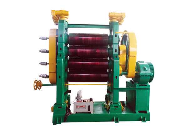 4 Roll Calender Machine V-Belt Single Drive